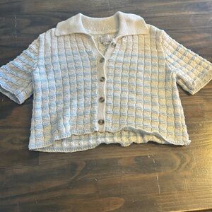 Kimchi Blue Cream Textured Cardigan